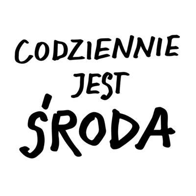 Okładka: CODZIENNIE JEST ŚRODA